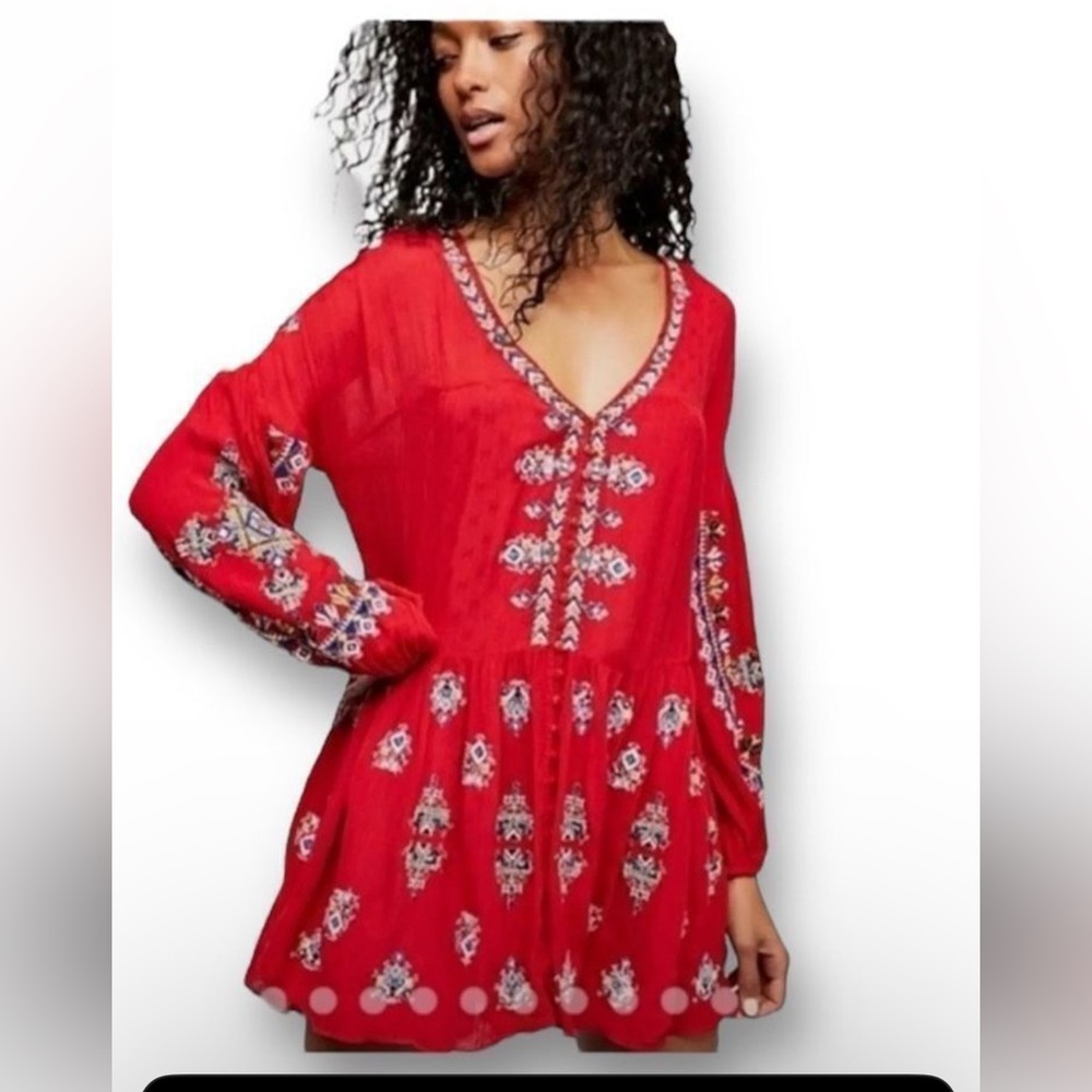 Free People Embroidered Dress